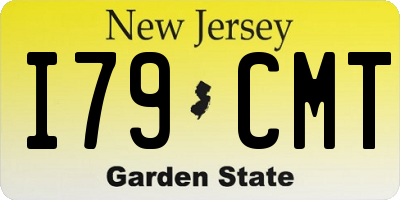 NJ license plate I79CMT