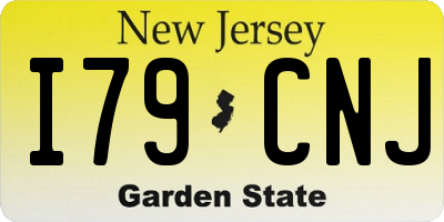 NJ license plate I79CNJ