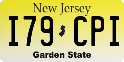 NJ license plate I79CPI