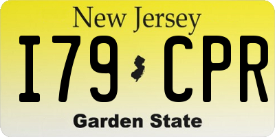 NJ license plate I79CPR