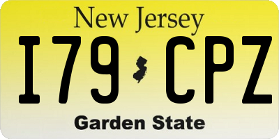 NJ license plate I79CPZ