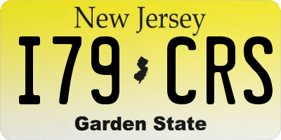 NJ license plate I79CRS