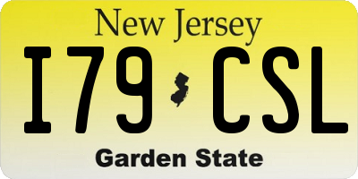 NJ license plate I79CSL