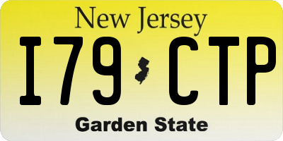 NJ license plate I79CTP
