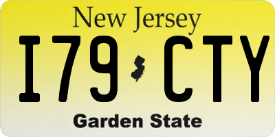NJ license plate I79CTY