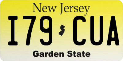 NJ license plate I79CUA