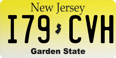 NJ license plate I79CVH