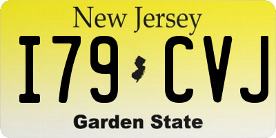 NJ license plate I79CVJ