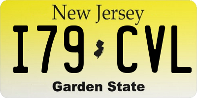 NJ license plate I79CVL
