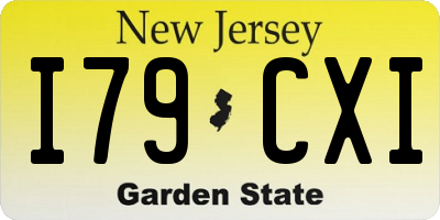 NJ license plate I79CXI