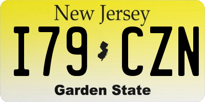 NJ license plate I79CZN