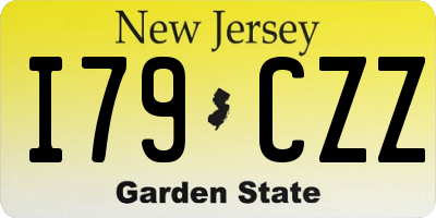 NJ license plate I79CZZ