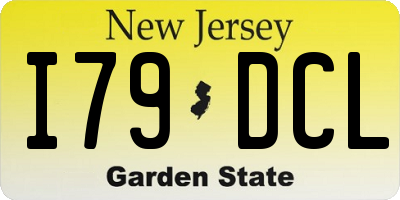 NJ license plate I79DCL
