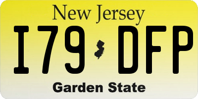 NJ license plate I79DFP