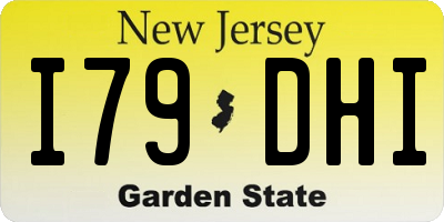NJ license plate I79DHI