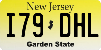 NJ license plate I79DHL