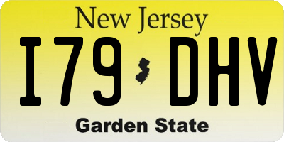 NJ license plate I79DHV