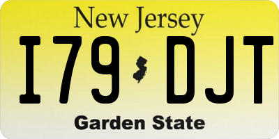 NJ license plate I79DJT