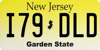 NJ license plate I79DLD