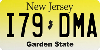 NJ license plate I79DMA