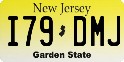 NJ license plate I79DMJ