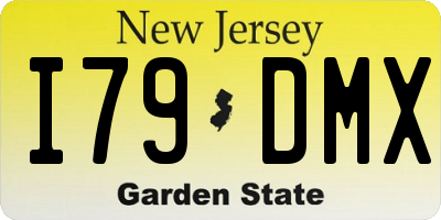 NJ license plate I79DMX