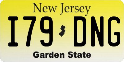 NJ license plate I79DNG