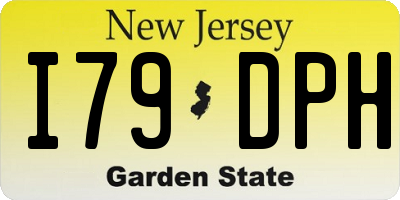 NJ license plate I79DPH