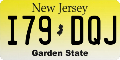 NJ license plate I79DQJ