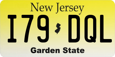 NJ license plate I79DQL