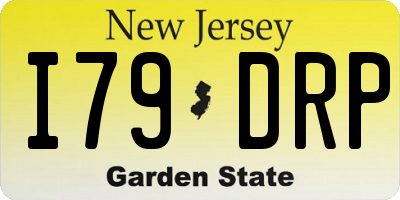 NJ license plate I79DRP