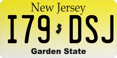 NJ license plate I79DSJ