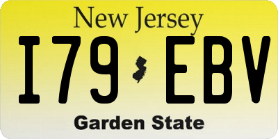 NJ license plate I79EBV