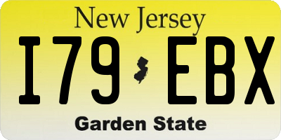NJ license plate I79EBX