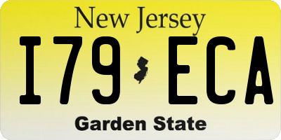 NJ license plate I79ECA