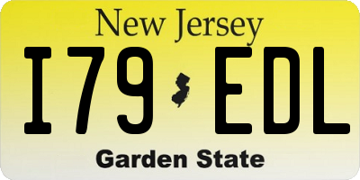 NJ license plate I79EDL