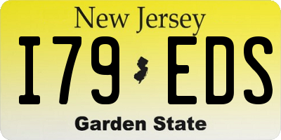 NJ license plate I79EDS