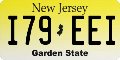 NJ license plate I79EEI