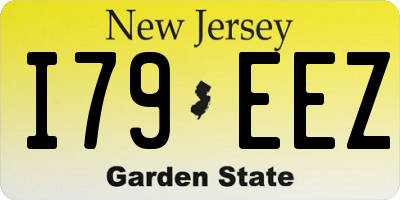 NJ license plate I79EEZ