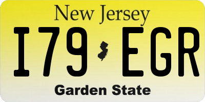NJ license plate I79EGR