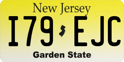 NJ license plate I79EJC