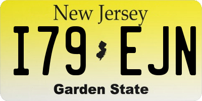 NJ license plate I79EJN