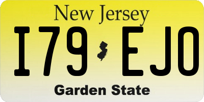 NJ license plate I79EJO