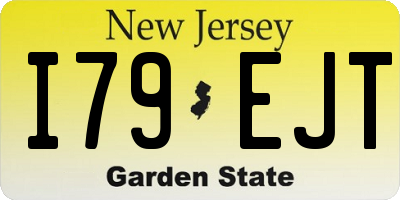 NJ license plate I79EJT