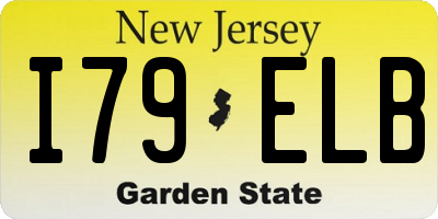 NJ license plate I79ELB