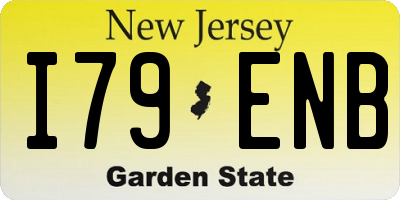 NJ license plate I79ENB
