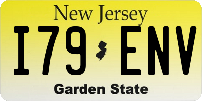 NJ license plate I79ENV