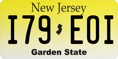 NJ license plate I79EOI