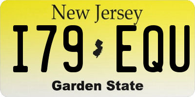 NJ license plate I79EQU