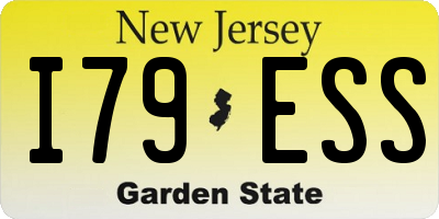 NJ license plate I79ESS